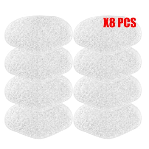 Rynplex Wischlappen Kit VAPORETTO Paeu0332 Dampfstaubsauger Mikrofaser-Wischlappen Ersatztuch Waschbares Wischmopp-Zubehör Dampfreiniger-Teile(8pcs) von Rynplex