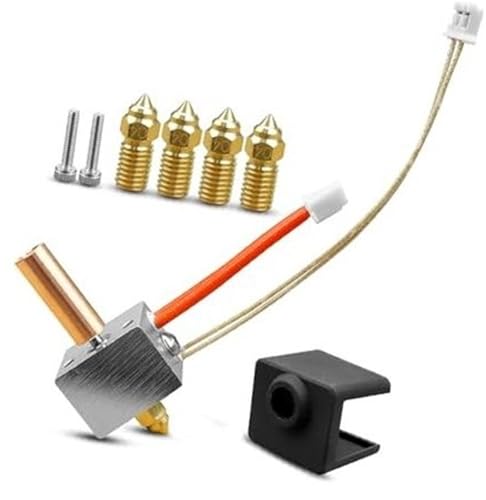 Rynplex Zusammengebautes Hot-End-Kit for 3D-Drucker, for Elegoo Neptune 4/4 Pro NTC 100K Thermistor Business, Industriewissenschaft 3D-Drucker-Temperatursensor(BLACK normal speed) von Rynplex