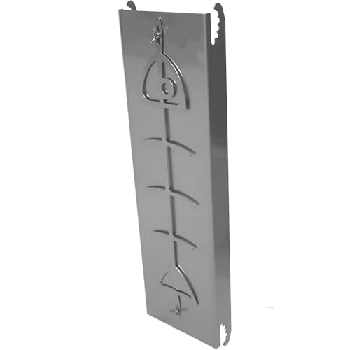 2er Set Feuerlachsplatten - Rostfreier Stahl zum Grillen - Einstellbare BBQ Griff für Fisch, Fleisch und Gemüse - Grillzubehör Robust und Pflegeleicht von Rynvarl