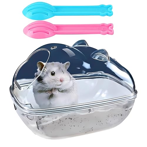 Rynvarl Sandbadbox für Hamster, transparent, zerlegbar, Staubschutz für Nagetiere, mit 2 Schaufeln Rynvarl Sandbadbox für Hamster, transparent, zerlegbar, Staubschutz für Nagetiere, mit 2 Schaufeln von Rynvarl