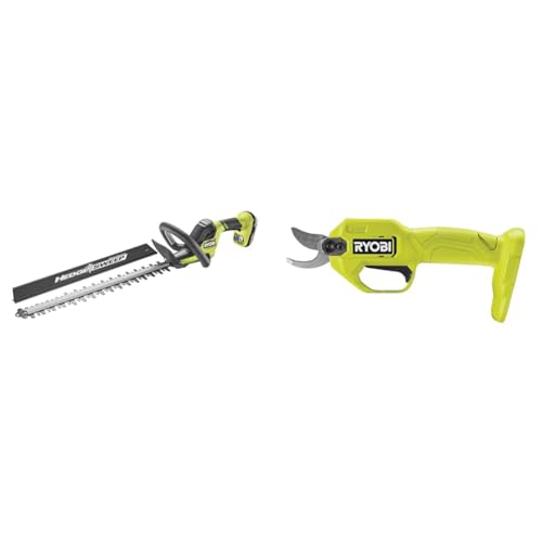Bundle aus Ryobi RY18HT50A Ak"ku-He"cken"sche"re ONE+ 18 V + RYOBI 18 V ONE+ Akku-Gartenschere RY18SCA-0 von Ryobi