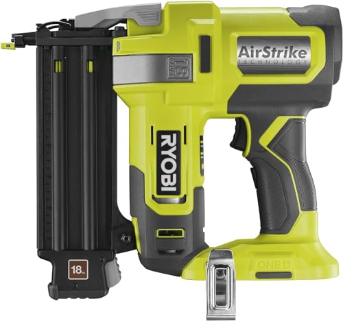 RYOBI 18 V ONE+ Akku-Nagler R18GN18-0 (Nagelstärke 1,2 mm, Nagellänge 15-50 mm, Magazinkapazität 105 St., werkzeuglose Tiefeneinstellung, Einzel- oder Dauerauslösung, ohne Akku & Ladegerät im Karton) von Ryobi