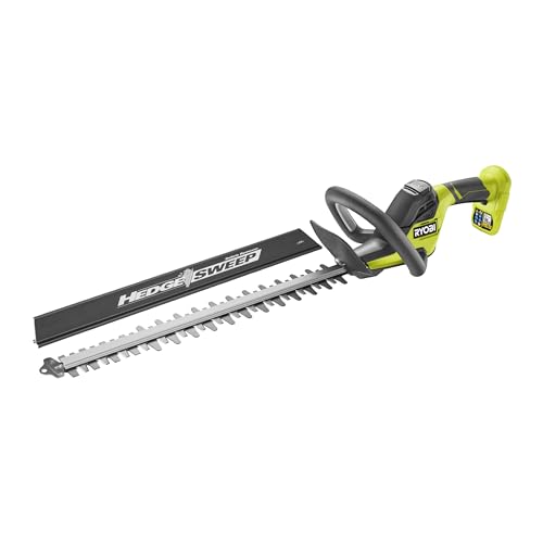 RYOBI 18 V ONE+ Akku-Heckenschere RY18HT45A-0 (45 cm Messer & 22 mm Schnittstärke, diamantgeschliffene Klingen für saubere und präzise Schnitte, HedgeSweep-Schnittgutkehrer, ohne Akku und Ladegerät) RYOBI 18 V ONE+ Akku-Heckenschere RY18HT45A-0 (45 cm Messer & 22 mm Schnittstärke, diamantgeschliffene Klingen für saubere und präzise Schnitte, HedgeSweep-Schnittgutkehrer, ohne Akku und Ladegerät) von RYOBI