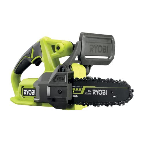 RYOBI 18 V ONE+ Akku-Kettensäge RY18CS20A-0 (Schwertlänge 20 cm, Kettengeschwindigkeit 4,5 m/s, robustes Kettenspannsystem, ohne Akku & Ladegerät im Karton) von Ryobi