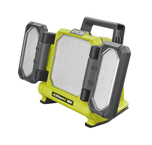 RYOBI 18 V ONE+ Akku-LED-Panelleuchte RLP18-0 (3 Leuchtstufen je 800 / 1500 / 3000 Lumen, ohne Akku und Ladegerät) von Ryobi