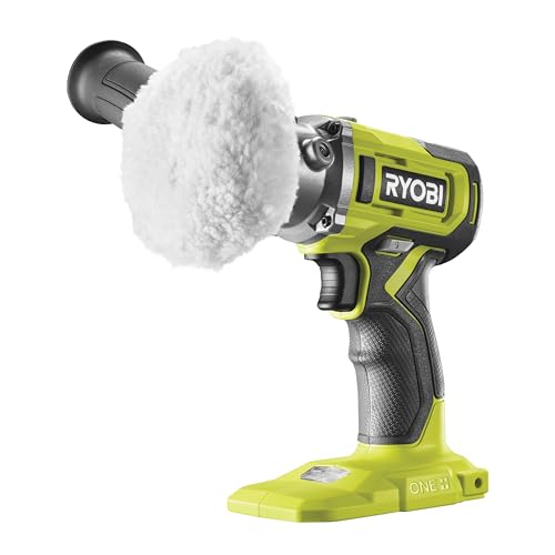 RYOBI 18 V ONE+ Akku-Polierer-und Schleifmaschine RDP18-0 (50/75 mm Polierteller, 2-Gang-Getriebe, abnehmbarer Handgriff, ohne Akku und Ladegerät) von RYOBI