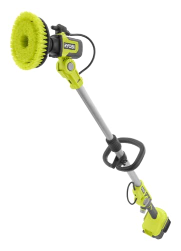 RYOBI 18 V ONE+ Akku-Nass-Reinigungsbürste RWTS18-0 (teleskopierbar bis 1,4m, 15 cm Borstenkopf, Max. Leerlaufdrehzahl min⁻¹ 0-2100, ohne Akku und Ladegerät) RYOBI 18 V ONE+ Akku-Nass-Reinigungsbürste RWTS18-0 (teleskopierbar bis 1,4m, 15 cm Borstenkopf, Max. Leerlaufdrehzahl min⁻¹ 0-2100, ohne Akku und Ladegerät) von RYOBI