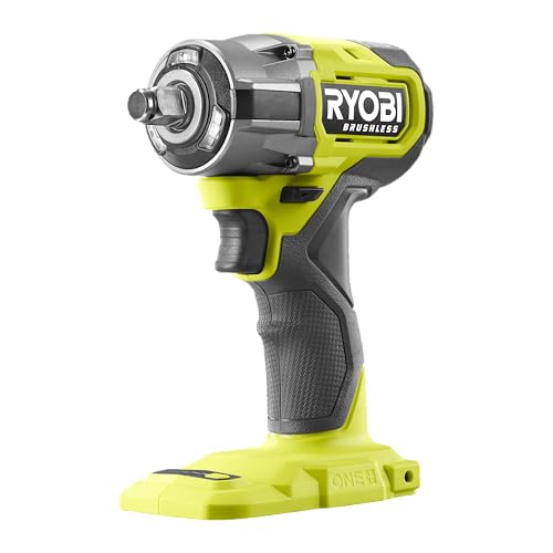 RYOBI 18 V ONE+ Brushless Akku-Schlagschrauber RIW18CBL-0, max. Drehmoment 450 Nm, 4 Drehmomenteinstellungen, Tri-Beam LED-Beleuchtung, ohne Akku und Ladegerät RYOBI 18 V ONE+ Brushless Akku-Schlagschrauber RIW18CBL-0, max. Drehmoment 450 Nm, 4 Drehmomenteinstellungen, Tri-Beam LED-Beleuchtung, ohne Akku und Ladegerät von RYOBI