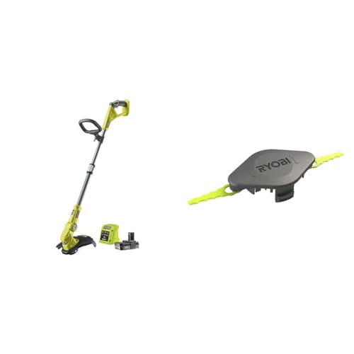RYOBI 18V ONE+ Akku-Rasentrimmer RLT183220S & Schlagmesser Sense Trimmer 5132004559 RAC155 Kunststoffmesser RYOBI 18V ONE+ Akku-Rasentrimmer RLT183220S & Schlagmesser Sense Trimmer 5132004559 RAC155 Kunststoffmesser von Ryobi