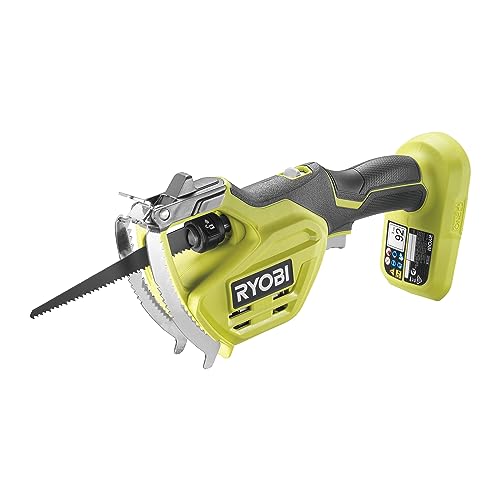 RYOBI 18 V ONE+ Akku-Astsäge RY18PSA-0 (Sägeblattlänge 15 cm, 80mm Schneidekapazität, ohne Akku und Ladegerät) von Ryobi