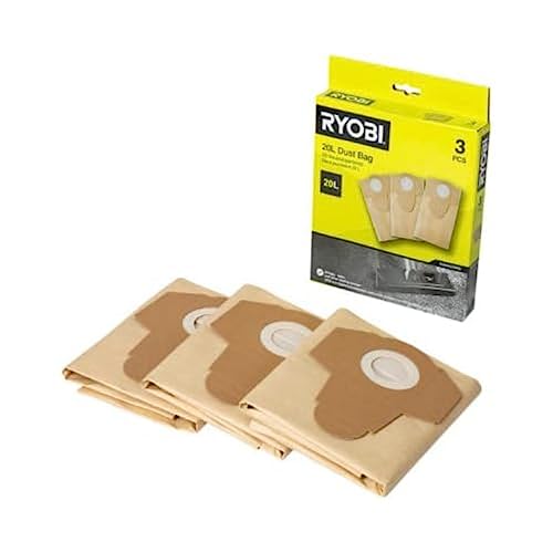 RYOBI - 3 Staubsaugerbeutel für Staubsauger 20L RVC-1220I-G - RAKVACDB20 von Ryobi