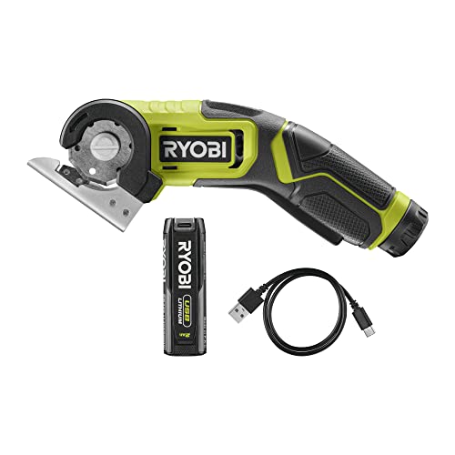RYOBI 4 V USB-LITHIUM Akku-Schneidegerät RCT4-120G, 6,4 mm Schnittkapazität, inkl. 1 x 4 V 2,0 Ah Akku und USB-C Ladekabel RYOBI 4 V USB-LITHIUM Akku-Schneidegerät RCT4-120G, 6,4 mm Schnittkapazität, inkl. 1 x 4 V 2,0 Ah Akku und USB-C Ladekabel von RYOBI