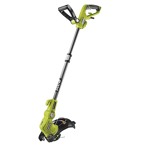 RYOBI 500W Elektro-Rasentrimmer RLT5127 (27 cm Schnittbreite, Teleskopierbarer Stiel und ergonomischer, verstellbarer Zweithandgriff für eine komfortable Arbeitshaltung) von Ryobi