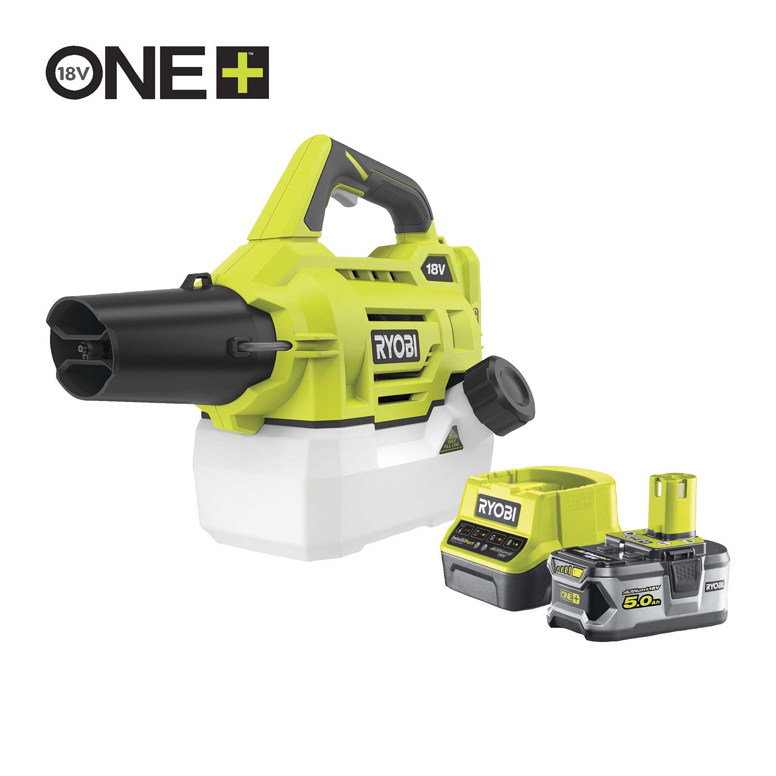 RYOBI Akku-Kaltverneblungsgerät RY18FGA-150 18V 5Ah Akku Nebelsprüher Sprühgerät von Ryobi