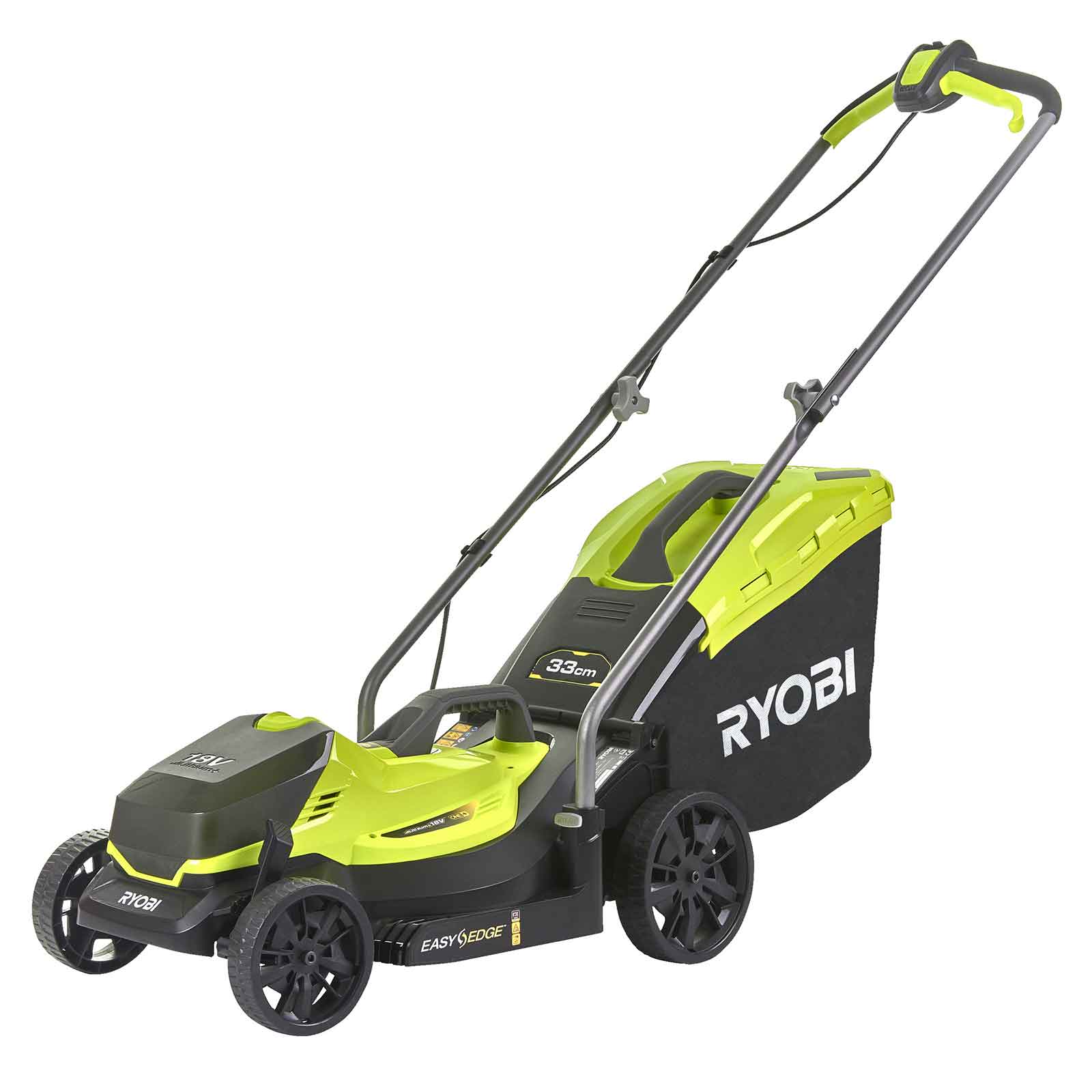 RYOBI Akku-Rasenmäher OLM1833B, ca 700m² Reichweite, 33cm Schnittbreite, 18V von Ryobi