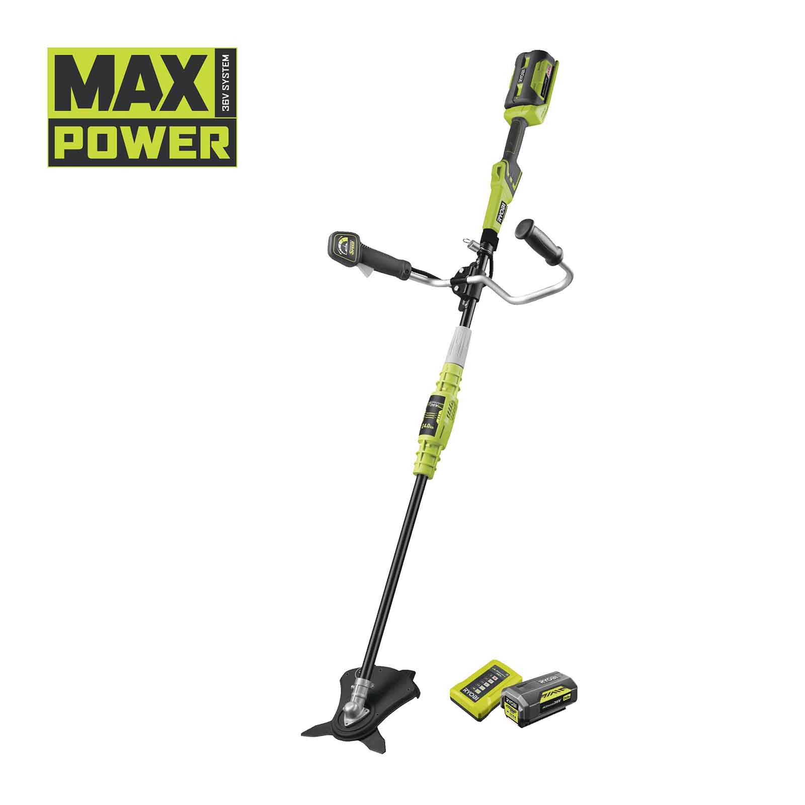 RYOBI Akku Sense RBC36X26B140 MAX POWER 36V 4Ah 30 cm Freischneider Rasentrimmer von Ryobi