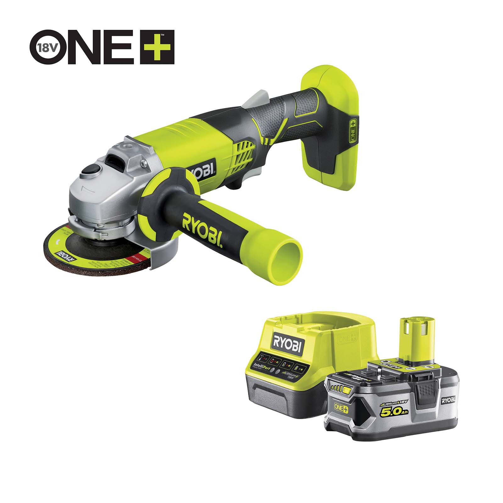 RYOBI Akku-Winkelschleifer R18AG-150 18V 5Ah Trennschleifer Trennwerkzeug Ø115mm von Ryobi