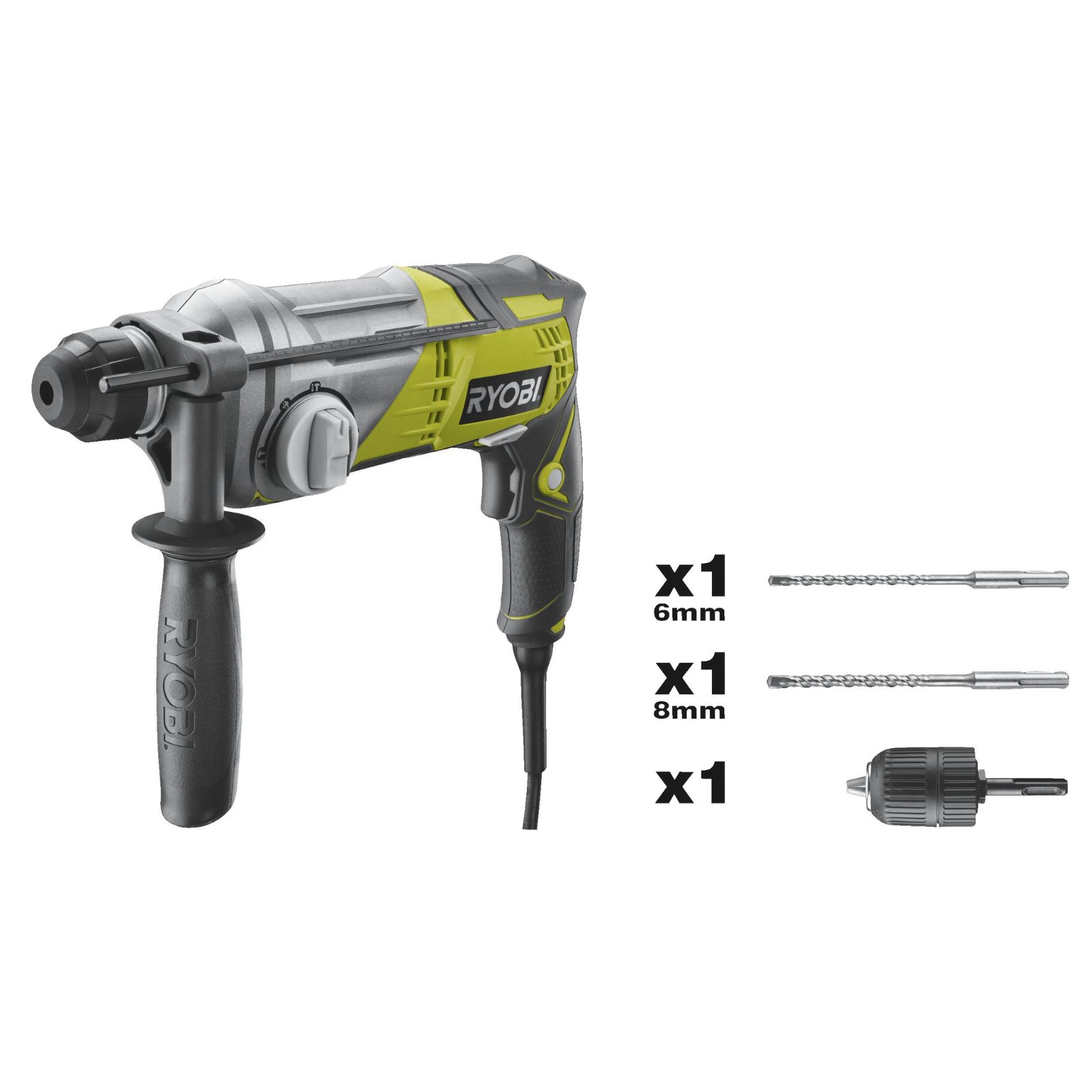 RYOBI Bohr & Meißelhammer RSDS680-K 680W SDS Plus Hammerbohrer Stemmbohrer 2,1J von Ryobi