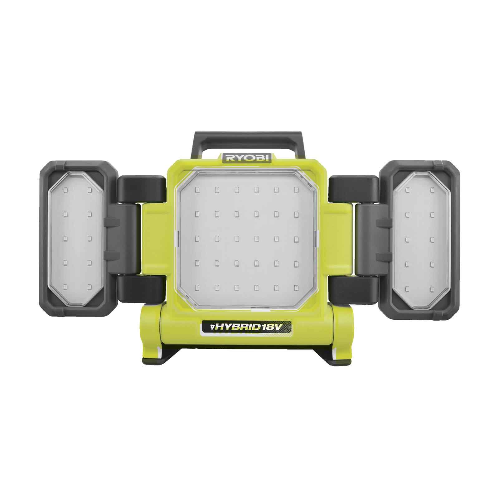 RYOBI Hybrid-LED-Panelleuchte RLPH18-0 18V Werkstattleuchte, Akku- & Netzbetrieb von Ryobi