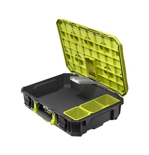 RYOBI LINK Aufbewahrungsbox RSL101 Werkzeugbox S (bis zu 22,7 kg Tragfähigkeit, Wasserdicht nach IP65) von RYOBI