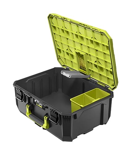 RYOBI LINK Aufbewahrungsbox RSL102 Werkzeugbox M (bis zu 36 kg Tragfähigkeit, Wasserdicht nach IP65) von Ryobi