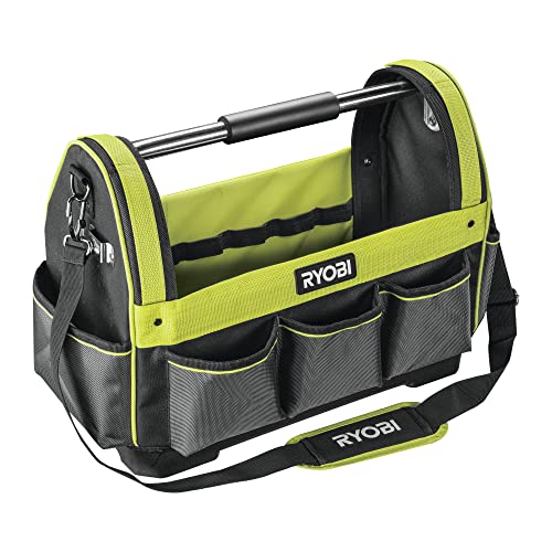 RYOBI Werkzeugtrage Größe L RSSLOT1 (3x Schlaufen für Handwerkzeuge und 5x elastische Befestigungsbänder innen, 1x Reißverschlusstasche, 3x Fronttaschen, 2x seitliche Taschen, 4x Taschen Rückseite) RYOBI Werkzeugtrage Größe L RSSLOT1 (3x Schlaufen für Handwerkzeuge und 5x elastische Befestigungsbänder innen, 1x Reißverschlusstasche, 3x Fronttaschen, 2x seitliche Taschen, 4x Taschen Rückseite) von RYOBI