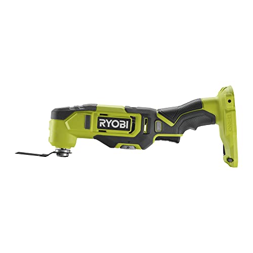 RYOBI 18 V ONE+ Akku-Multitool RMT18-0 (Oszilationswinkel 3,0°, Schwingzahl 0-20.000 min-1, variable Geschwindigkeitsregulierung, LED-Beleuchtung, inkl. Zubehör, ohne Akku & Ladegerät im Karton) von Ryobi