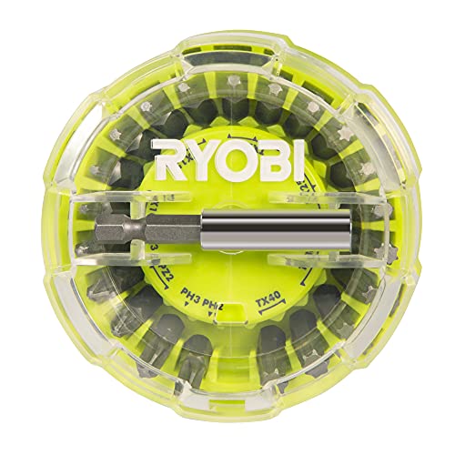 Ryobi RAK22SDHOKT Schraubendreher-Bit-Set, 22-teilig von RYOBI