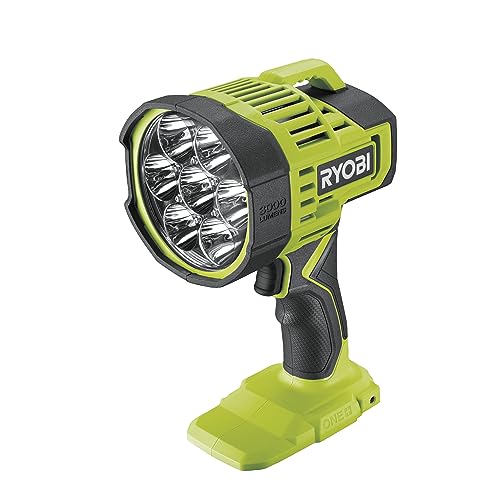 RYOBI 18 V ONE+ Akku-LED-Punktstrahler RLS18-0 (3 Leuchtstufen je 700 / 1300 / 3000 Lumen, ohne Akku und Ladegerät) von Ryobi