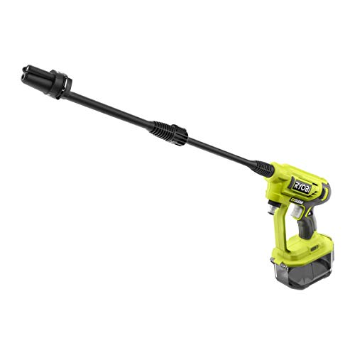 RYOBI RY18PW22A-0 18 V Akku-Mitteldruckreiniger -3 in 1 Düse -Turbodüse für schwierige Reinigungsanwendungen-15°-Fächerstrahl für die allgemeine Reinigung - ohne Akku & Ladegerät Gelb von Ryobi