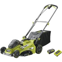 Ryobi RLM36X46H50PG Akku für bürstenlosen Rasenmäher, 36 V, 46 cm, 20–70 mm, Kit 5,0 Ah von Ryobi