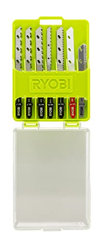 Ryobi 10-tlg. Stichsägeblatt-Set RAK10JSBMP (Sägeblätter für Holz, Metall, Rohre, Granit, Fliesen) 5132002812 von Ryobi