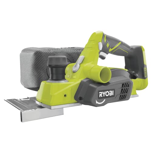 RYOBI 18 V ONE+ R18PL-0 (Hobelbreite 82 mm, mit Absaugsystem, mit 2m-Hobel-Wendemesser, 200 W, ohne Akku und Ladegerät) von Ryobi