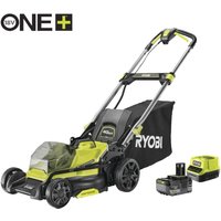 Ryobi 18 V ONE+ Brushless Akku-Rasenmäher RY18LMX40C-150, 40 cm Schnittbreite, inkl. 1 x 5,0 Ah Akku und 2,0 A Ladegerät von Ryobi
