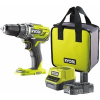 18 v one+ Akku-Bohrschrauber R18DD3-120S, 1x 2,0Ah Akku und Lader + Tasche - Ryobi von Ryobi