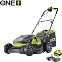 18 v one+ Hybrid-Rasenmäher RY18LMH37A-225, 37 cm, 2x 2,5 Ah Akku / Lader - Ryobi von Ryobi