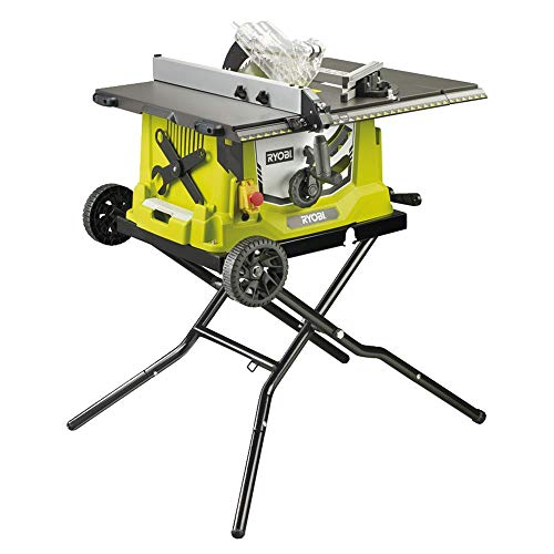 Ryobi 1800 W Tischkreissäge (Kreissäge, Säge) RTS1800ES-G (mit Untergestell, Sägeblatt) 5133002023 von Ryobi