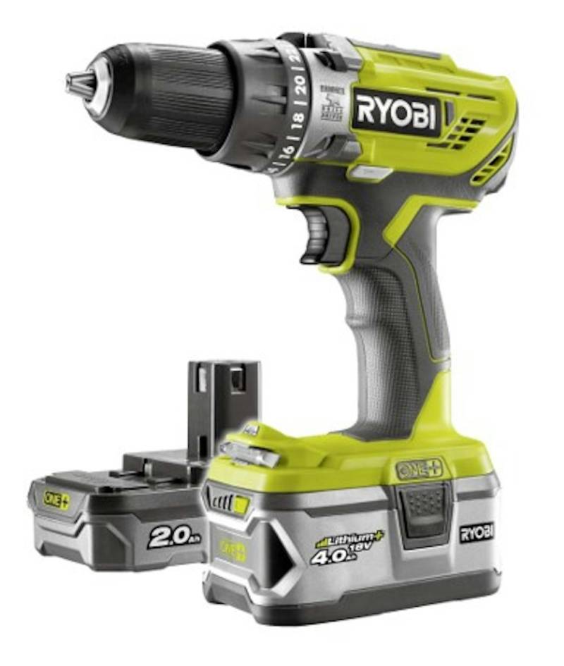 Ryobi 2-Gang Akku-Schlagbohrschrauber R18PD3-242S von Ryobi