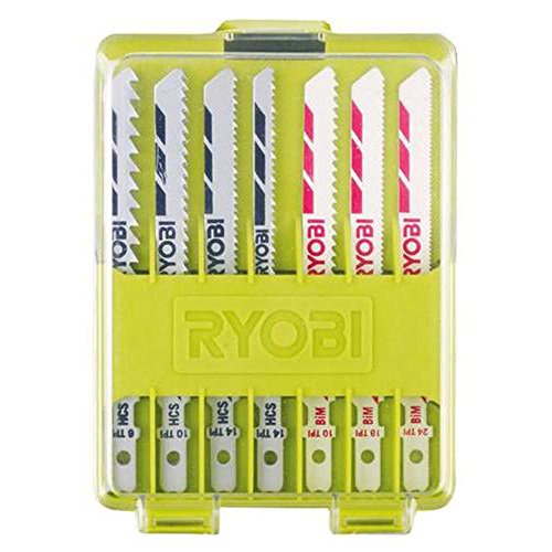 RYOBI Stichsägeblattset RAK10JSB (10-teilig, passend für alle Stichsägen des Ryobi Sortiments, für T-Aufnahme) von RYOBI