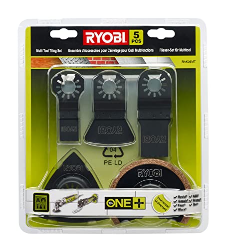 RYOBI Fliesen-Set RAK05MT, 5-teilig, für Multitool, inkl. 28 mm Tauchsägeblatt, Bi-Metall Segmentsägeblatt, Hartmetall-Raspel RYOBI Fliesen-Set RAK05MT, 5-teilig, für Multitool, inkl. 28 mm Tauchsägeblatt, Bi-Metall Segmentsägeblatt, Hartmetall-Raspel von RYOBI