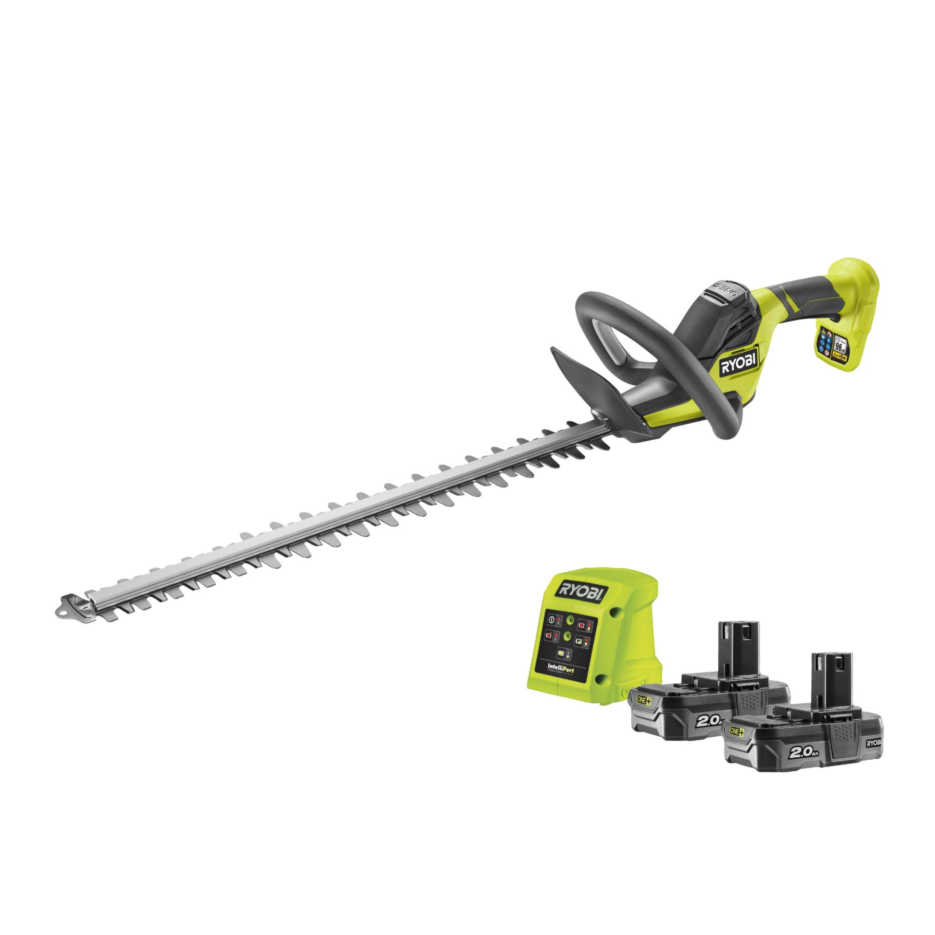 Ryobi Akku-Heckenschere 'ONE+ RY18HT55A-120P' mit 2 Akkus und Ladegerät Ryobi Akku-Heckenschere 'ONE+ RY18HT55A-120P' mit 2 Akkus und Ladegerät von Ryobi