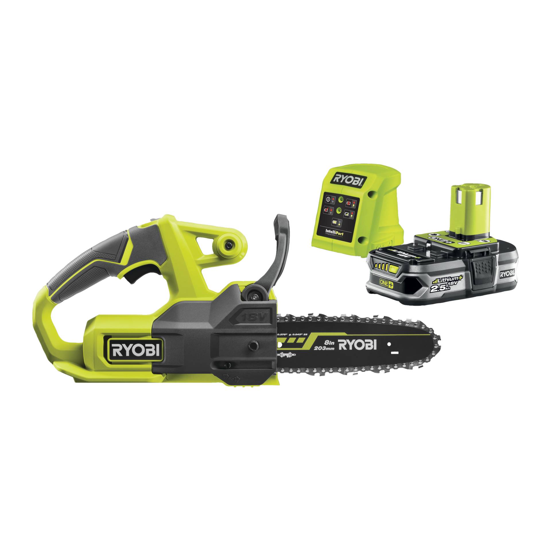 Ryobi Akku-Kettensäge 'ONE+ RY18CS20A-125' 18 V mit Akku und Ladegerät Ryobi Akku-Kettensäge 'ONE+ RY18CS20A-125' 18 V mit Akku und Ladegerät von Ryobi