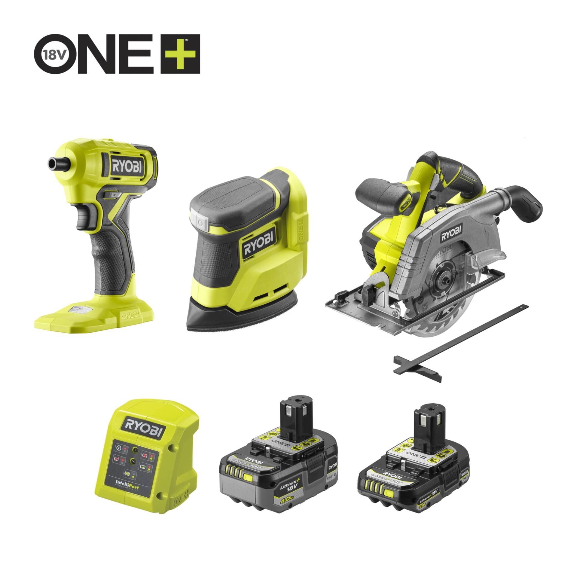 Ryobi Akku-Kombi-Kit 'R18CK3G-242G' mit 2 Akkus Ryobi Akku-Kombi-Kit 'R18CK3G-242G' mit 2 Akkus von Ryobi