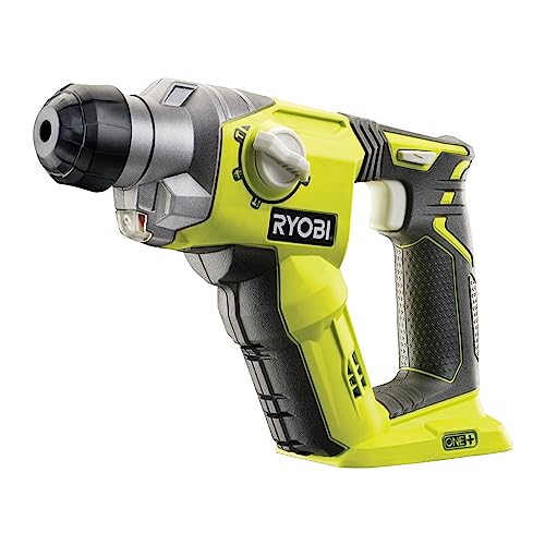 RYOBI 18 V ONE+ Akku-Bohrhammer R18SDS-0 (Schlagenergie 1.3 J, Max. Bohrdurchmesser in Holz/Mauerwerk/Stahl 16/16/13mm, ohne Akku und Ladegerät) von Ryobi