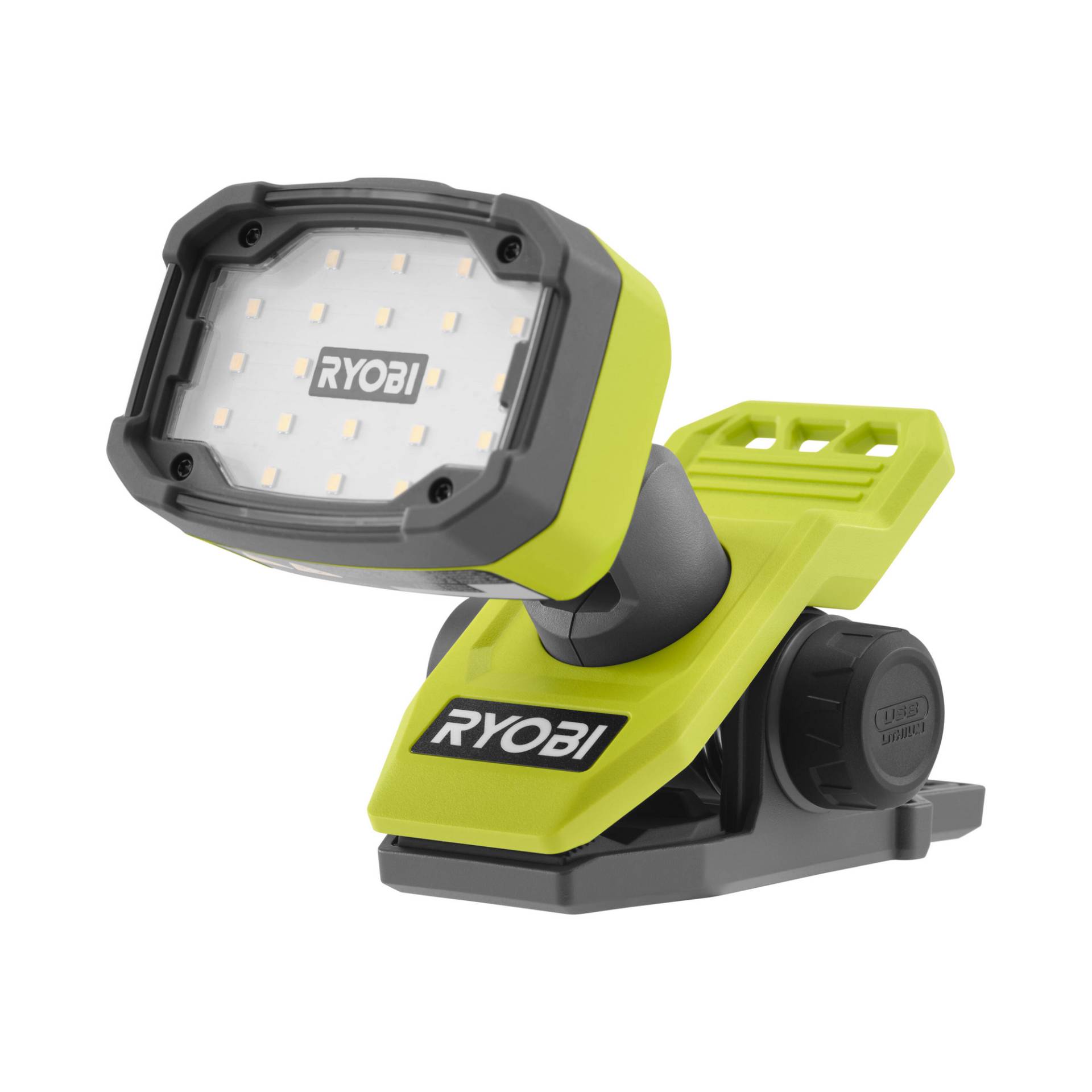 Ryobi Akku-LED-Klemmleuchte 4 V ohne Akku und Ladegerät von Ryobi
