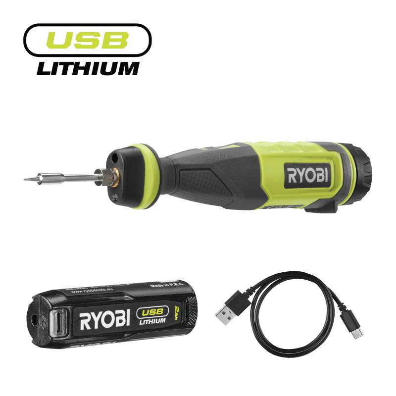 Ryobi Akku-Lötstift 4 V inklusive Akku und USB-C Ladekabel von Ryobi