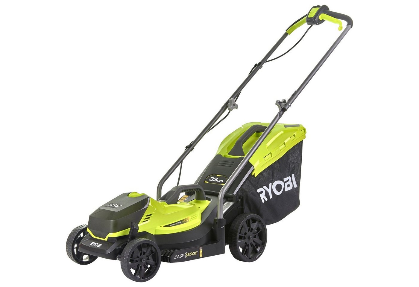 Ryobi Akkurasenmäher ONE+ Akku-Rasenmäher RLM18X33B40, 18Volt von Ryobi