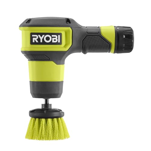 RYOBI Akku-Reinigungsbürste Mini RSCR4-120G 4V 2Ah mit 300 U/min-1, Autoreifen, Waschbecken, Außenmöbel von Ryobi