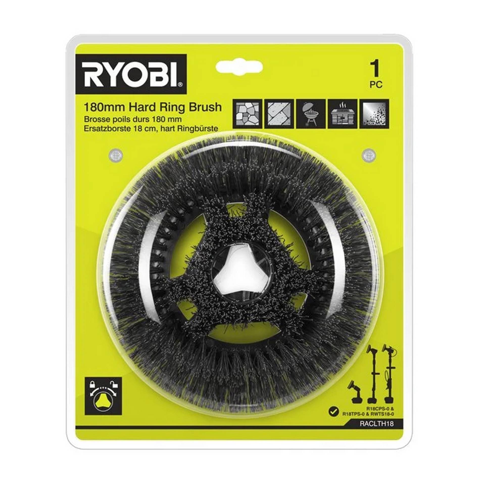Ryobi Ersatzborste 'RACLTH18' hart 18 cm Ryobi Ersatzborste 'RACLTH18' hart 18 cm von Ryobi