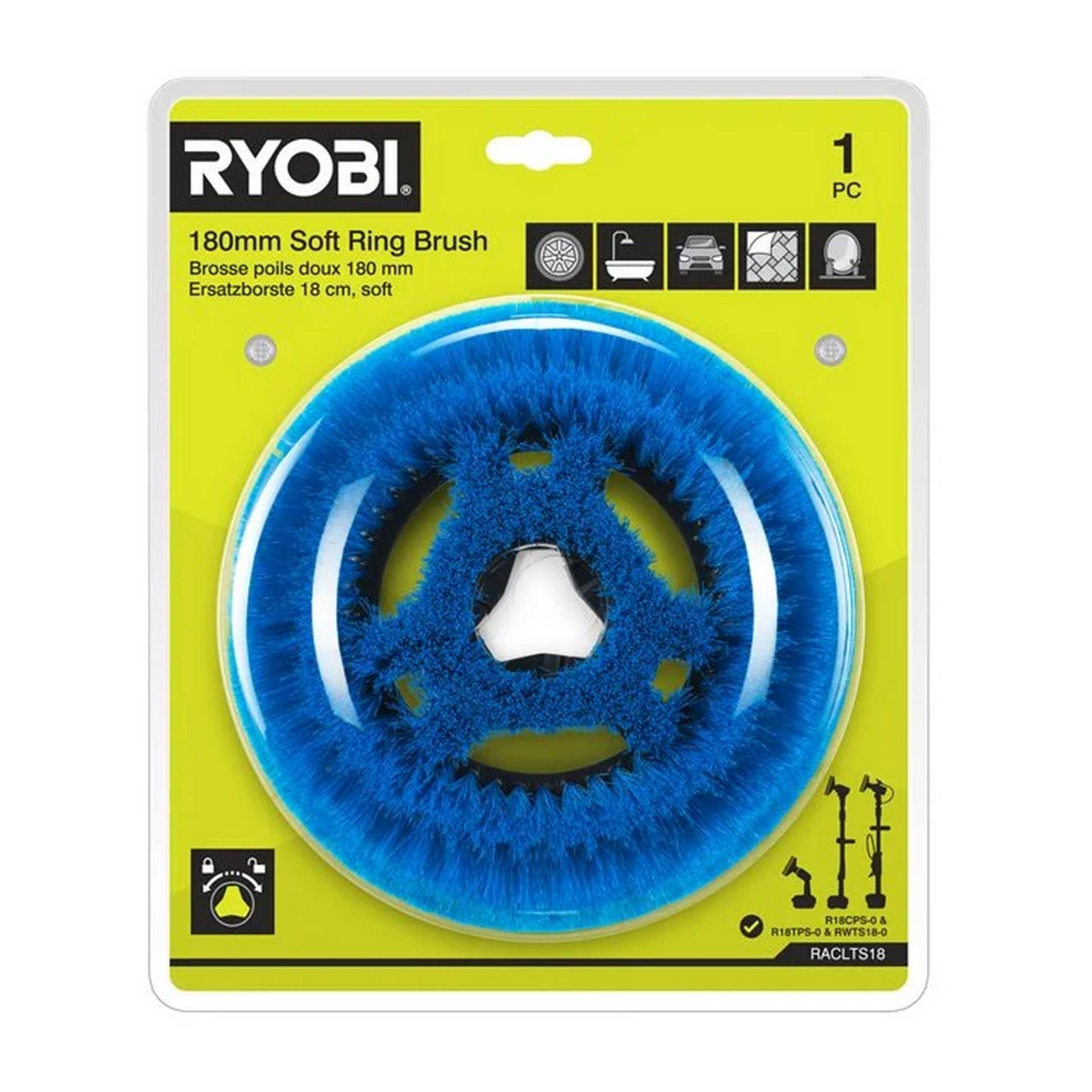 Ryobi Ersatzborste 'RACLTS18' weich 18 cm Ryobi Ersatzborste 'RACLTS18' weich 18 cm von Ryobi